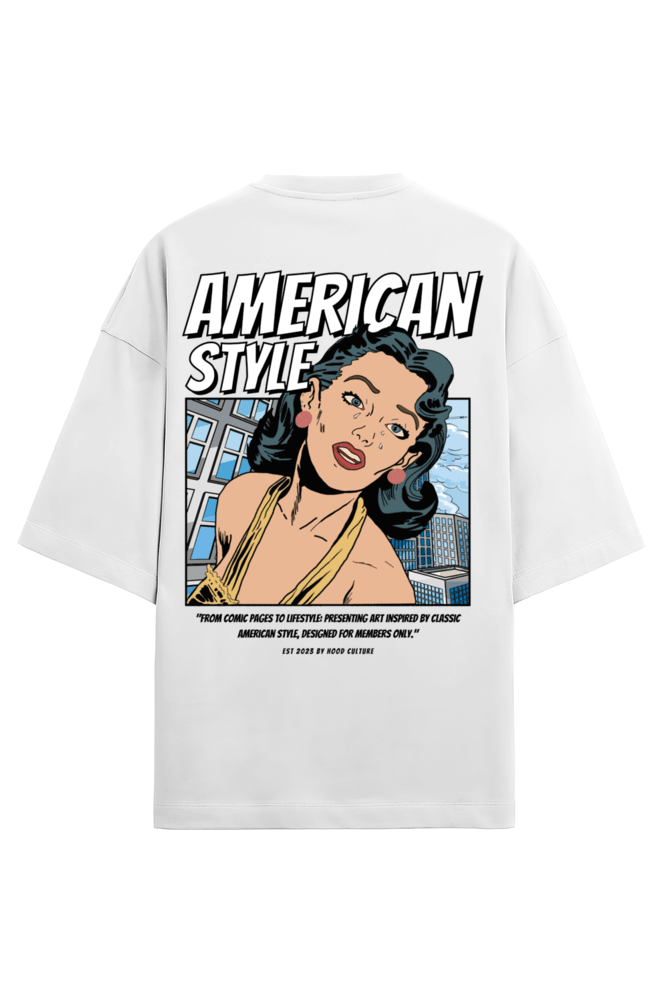 American Style Oversized T-Shirt - HOODCULTURE